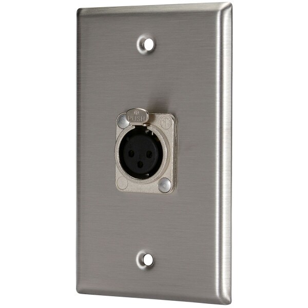 Main product image for Pro Co WP1004 (1) XLR Female Wallplate Single Gang 248-102